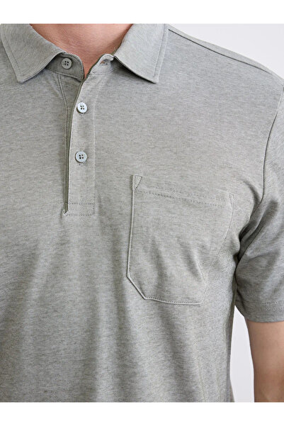 LC Waikiki Tricou pentru bărbați cu guler polo verde