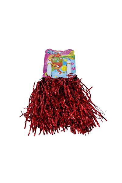 decotoys Червени помпони за мажоретки, 5 комплекта