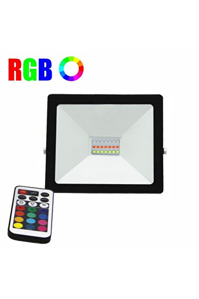 Luxera Lighting RGB LED projector 16 colors, 10W, IP 65, IR remote control in...