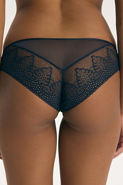 ESOTIQ Women's Elegant Briefs Panties with Lace & Mesh Details Regular Waist ...