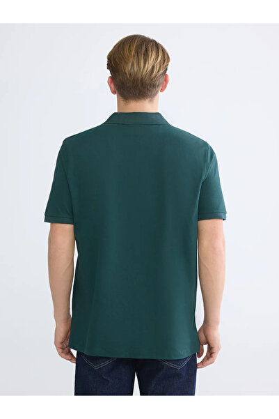 LC Waikiki Green Polo Neck Pique Men's T-Shirt