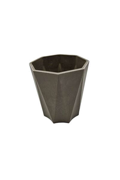decotoys Plastic flower pots gray M 3/set