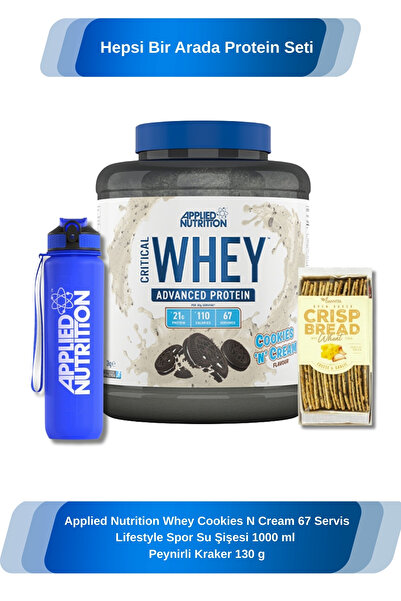 applied nutrition Whey Protein Cookies N Cream 67 Servis Hediyeli Suluk 1000 ...