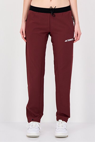adidas Women Sportswear Fit Hiking Track Pants, Maroon