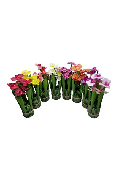 decotoys Buchet din flori artificiale 6 orhidee 8/set