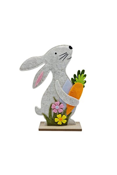 decotoys Figurina pâslă iepure 2/set