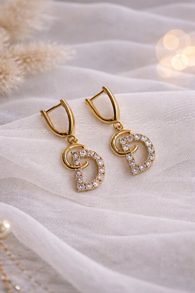 Inovius Елегантни обеци, позлатени медни - LMG4019