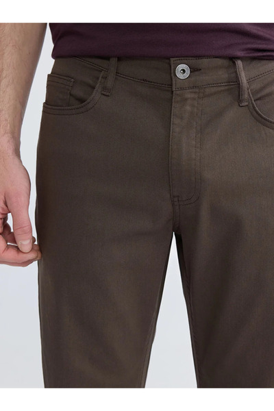 LC Waikiki Brown Standard Fit Men's Trousers