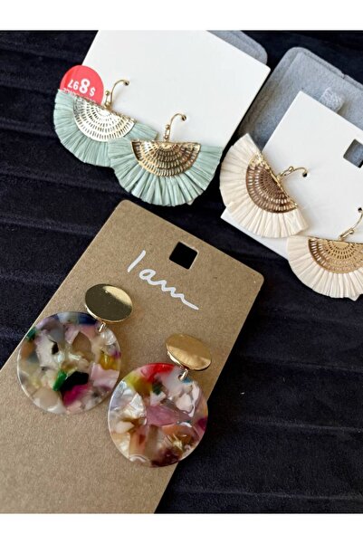 Luxiva 3 Pairs of Minimal Trend Earrings Advantageous Package