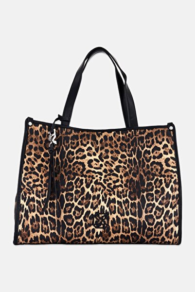 XTI حقيبة يد نسائية بطبعة حيوانية متعددة الألوان