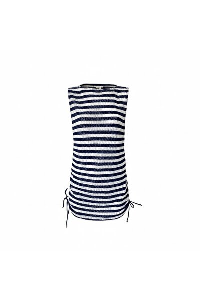 AQUELLA Yanları Ruched Striped Tunic