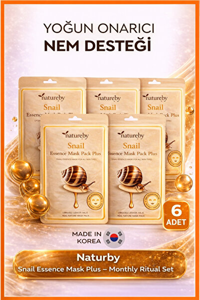 Natureby Seoul Snail Essence Mask- Monthly Ritual Set (6'lı Set)