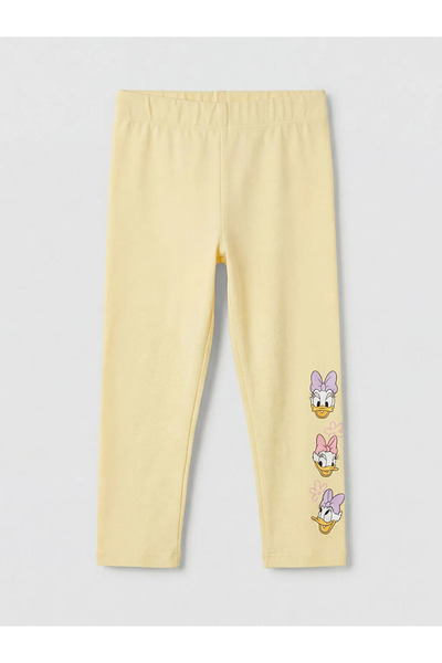 LC Waikiki Κίτρινο κολάν για κορίτσια Daisy Duck με τύπωμα