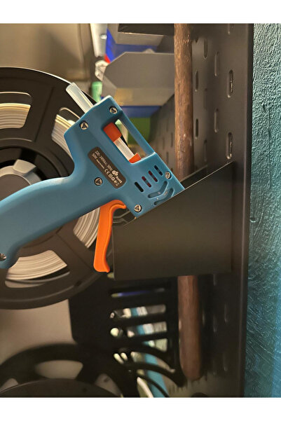 DU&ER Skadis Compatible Hot Glue Gun Holder – Pegboard Organizer Stand