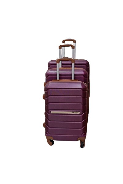 decotoys Suitcases, plastic 3/set purple