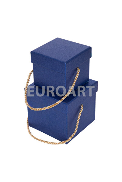 decotoys Cutie carton cubica albastru 2seturi