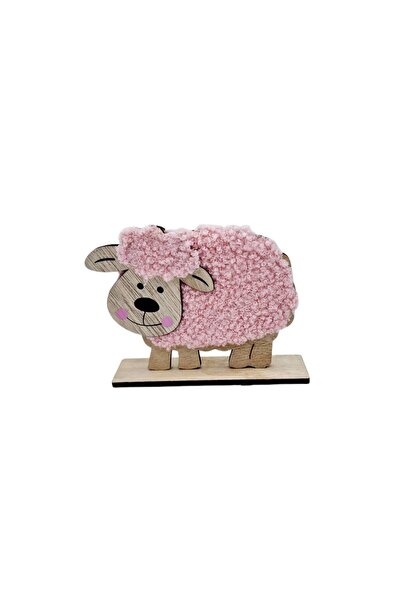 decotoys Figurina lemn paste oita roz