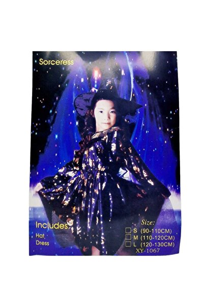 decotoys Costum vrăjitoare copii Halloween