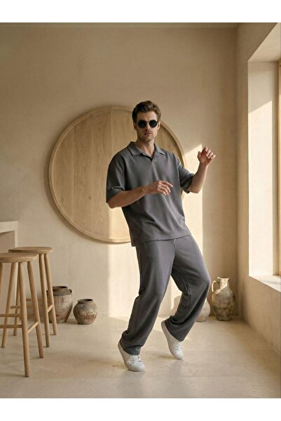 Mİ TİA ATELİER modal Set de trening larg cu tricou polo