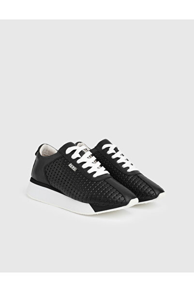 İLVİ Flux Genuine Leather Women's Black Sports Shoes