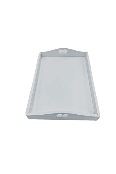 decotoys White MDF wooden trays 1pc M