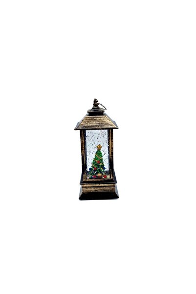 decotoys Felinar cu led de craciun H 13cm