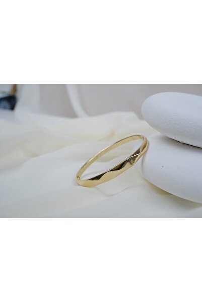 ATELİER TUĞBA Klpç064 Wave Design Gold Clamp (Inner Diameter 5.7 cm)