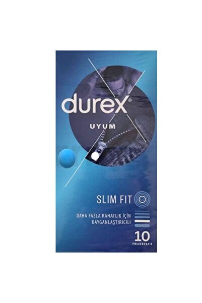 Durex Prezervatif Slim Fit Uyum 10'lu