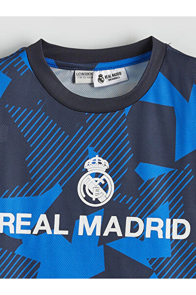 LC Waikiki Tricou pentru băieți Real Madrid cu imprimeu bleumarin