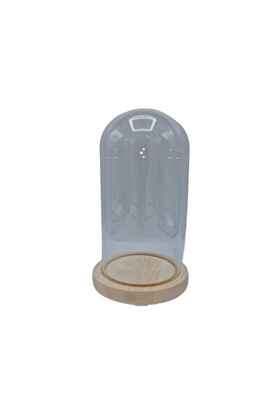 decotoys Bol sticla cu dop de lemn 20cm