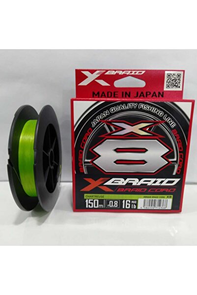 Vito YGK X035 Braid Cord PE X8 150 MT Fluo Green İp Misina - 0,148 MM