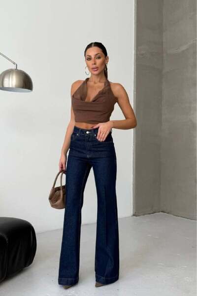 Joana Jufeya Women's Flared Jeans Navy 34