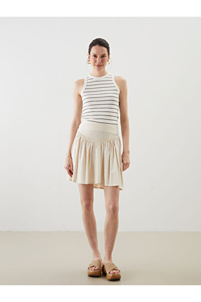 LC Waikiki Women's Skirt with Zipper Waist
