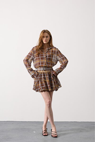 ABOUT US Lace Detailled Regular Fit Short Dress, Pack of Belt # 35557