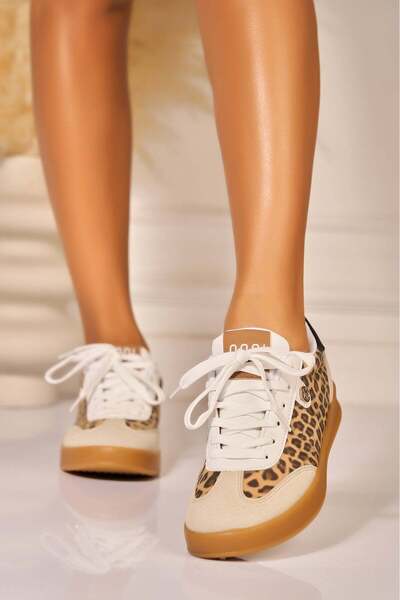 Joana Маратонки Romey с с животински принт и изкуствен велур