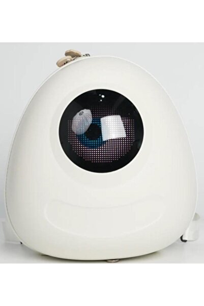Easytobuy Ghiozdan copii cu LED - Big Eyes expresiv, alb