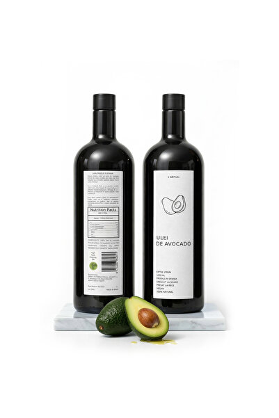 GRITUAL Έξτρα παρθένο λάδι αβοκάντο, ψυχρής έκθλιψης, 1L - Μπουκάλι καπνισμέν...