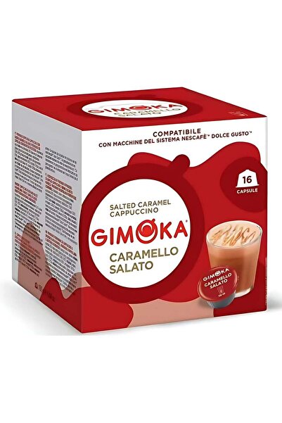 Gimoka Salted Caramel Cappuccino Coffee Capsules 16 Pods