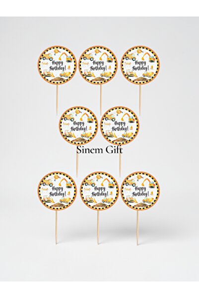 Sinem Gift مفهوم عيد ميلاد آي-آي-ماشينز - زينة كب كيك آي-آي-ماشينز - زينة آي-...