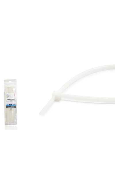 NODAR Nd4806B Cable Tie 3.6 X 380 mm Pack of 100 - White