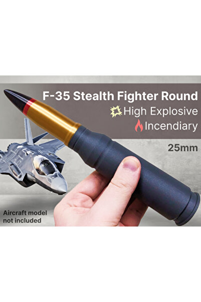 Titrek Toys F-35 Stealth Savaş Uçağı 25mm Round / Shell - F-35 Stealth Fighte...