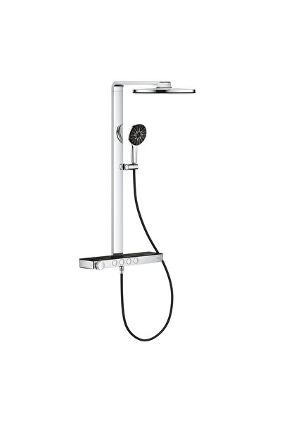 Grohe Rainshower Aqua Pure Duvara Monte Termostatik Bataryalı Duş Sistemi Siy...