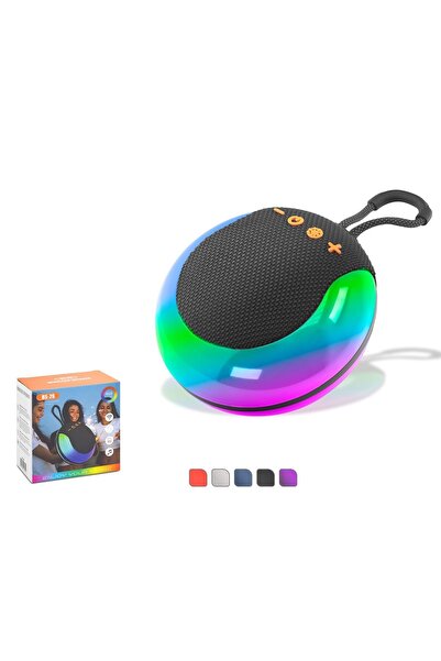 HADRON BS26 Bluetooth Mini Hoparlör FM Radyo 5W USB TF RGB