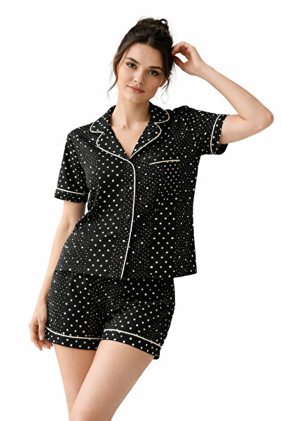 Bumbăcel Short-Sleeved Cotton pajamas, shorts, for women