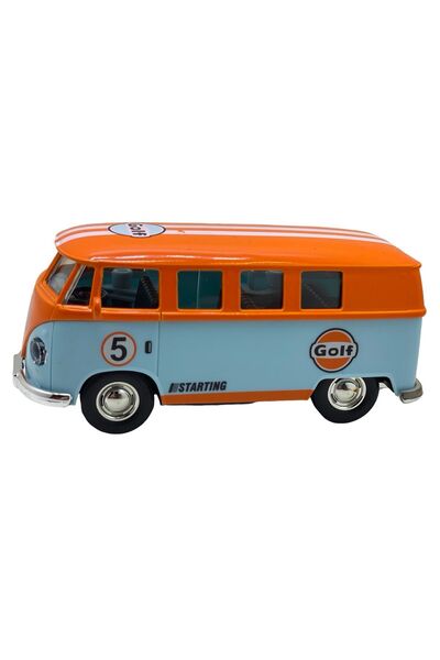 JPT 1963 VW T1 Bus GULF Diecast Model 1:43 Orange