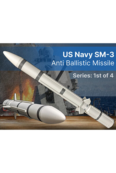 Titrek Toys SM-3 Anti-Balistik Hava Savunma Füzesi - US Navy SM-3 Missile (Re...