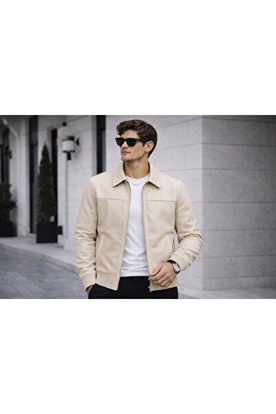BASEL.CO Old Money Collared Leather Jacket