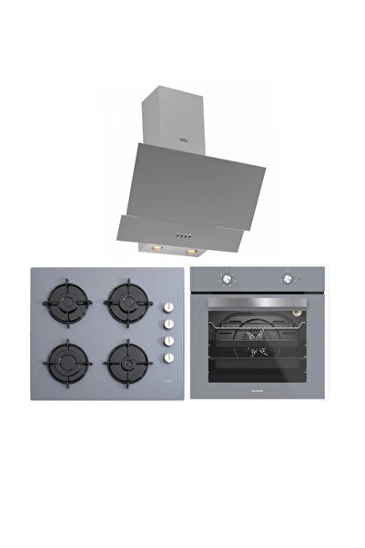 Esty Silverline Gri Cam Ankastre Set (3480 Gri Resetli - ACO5335S01 - BO6501S01)