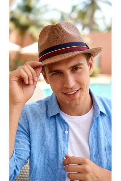 LAGRANZE قبعة بورتو فينتو بنما منسوج – مجموعة صيفية فاخرة