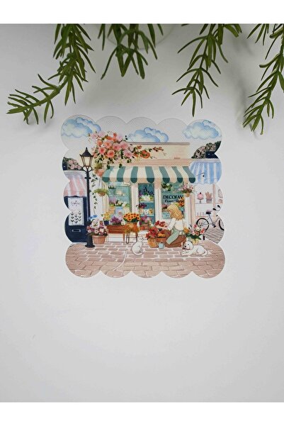 DECO Magazin de flori cu model decupare cu laser Șervețel de cocktail din mat...